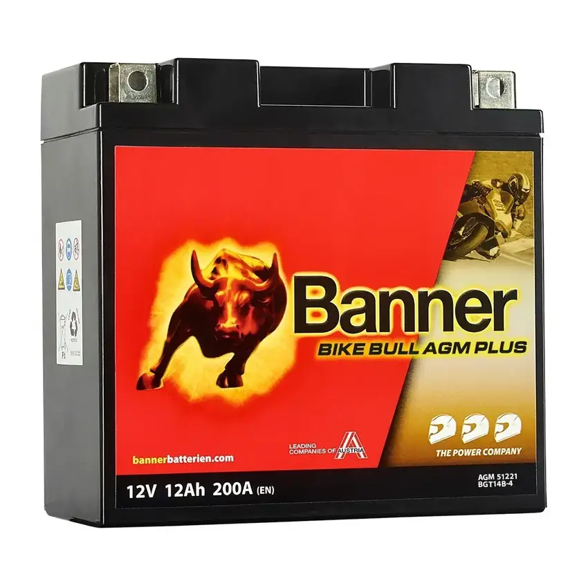 BANNER Bike Bull AGM PLUS BGT14B-4 12V/12Ah